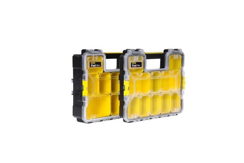 Stanley 1-97-519 v&aelig;rkt&oslash;jskasse og kasse Sort, Transparent, Gul