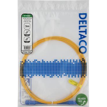 Deltaco SCSC-3-SUU InfiniBand og fiberoptisk kabel 3 m SC Gul