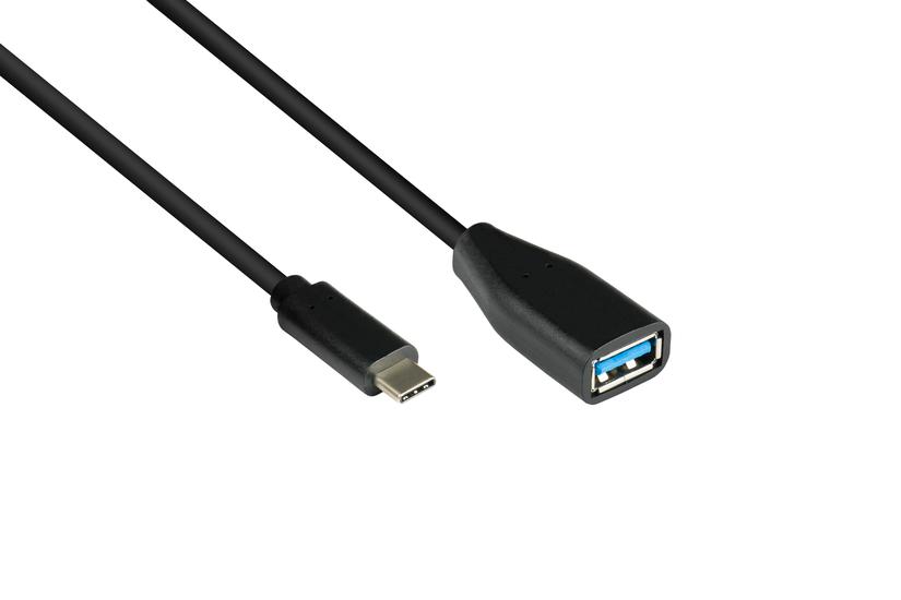 Good Connections USB-kabel - 0.1 m - USB Type-C - USB A - USB 3.2 Gen 1 (3.1 Gen 1)