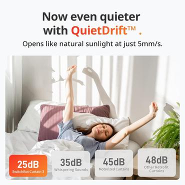 SwitchBot Curtain U Rail 3 - szyna U (biały)