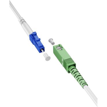 Goobay 59608 InfiniBand og fiberoptisk kabel 1 m SC LC FTTH Hvid