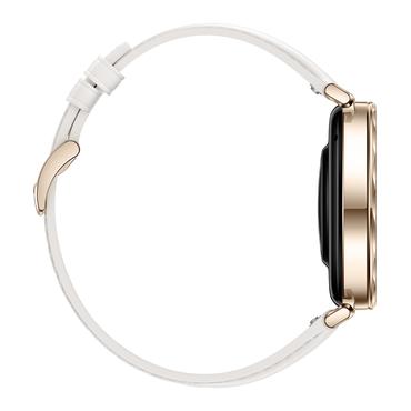 Huawei Watch GT 5 - rostfritt st&aring;l - smart klocka med rem - vit