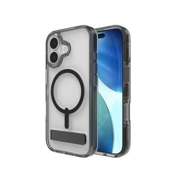 ZAGG Santa Cruz Snap Kickstand mobiltelefon etui 16 cm (6.3") Cover Sort, Transparent