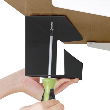 LogiLink KAB0070 kabelorganisator Skrivebord Kabelbakke Sort 1 stk