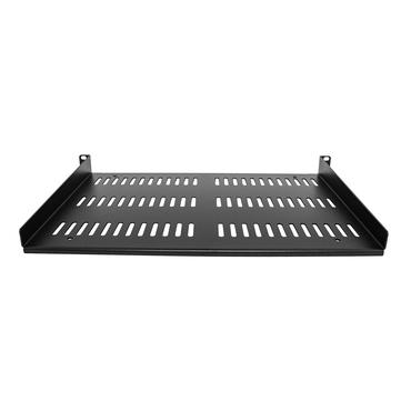 StarTech.com 1U-serverrackhylla - Universellt ventilerat frib&auml;rande fack med rackf&auml;ste f&ouml;r 19-tums rack och sk&aring;p f&ouml;r n&auml;tverksutrustning - H&aring;llbar design - Viktkapacitet 25 kg - 30 cm djup hylla, svart - hylla f&ouml;r rack - 1U
