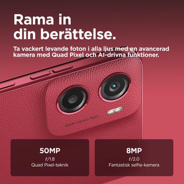 Motorola Moto G05 - plommonr&ouml;d - 4G peksk&auml;rmsmobil - 64 GB - GSM