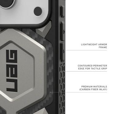 Urban Armor Gear Monarch Pro mobiltelefon etui 16 cm (6.3") Cover Titanium