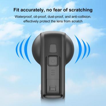 Silicone Case with Lens Cover PULUZ for DJI Osmo 360 (Black)