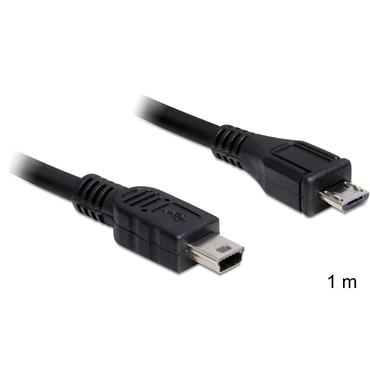 Delock - USB-kabel - mini-USB typ B till mikro-USB typ B - 1 m