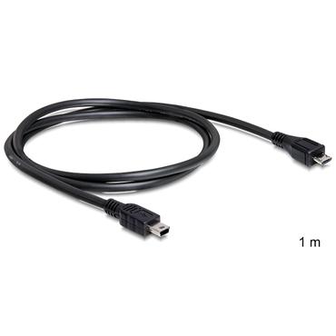 Delock - USB-kabel - mini-USB typ B till mikro-USB typ B - 1 m