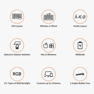 Keychron K6 RGB Aluminium Gateron Red Switch