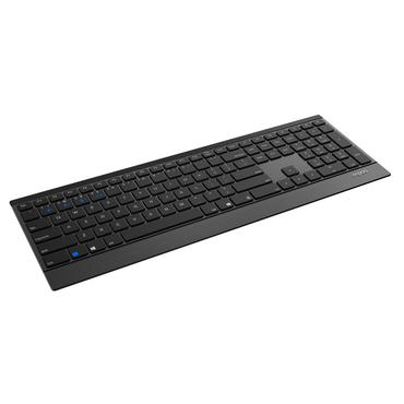 Rapoo 9500M tastatur Mus inkluderet RF trådløst QWERTZ Tysk Sort