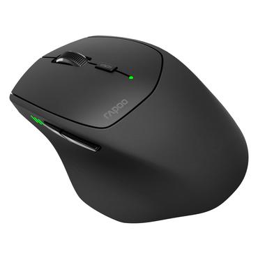 Rapoo 9500M tastatur Mus inkluderet RF trådløst QWERTZ Tysk Sort