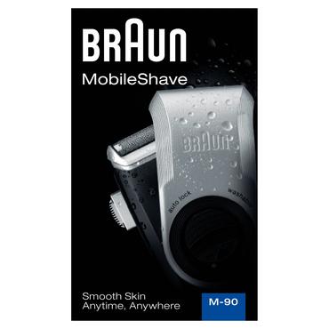 BRAUN M&oslash;rkebl&aring;/s&oslash;lv Shaver M-90