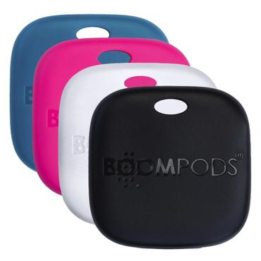 Boompods Boomtag Rechargeable 4er Black, Blue, White, Pink