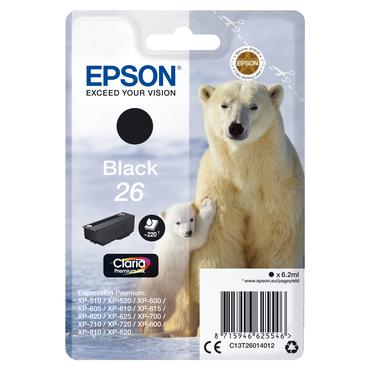 Epson 26 - svart - original - bl&auml;ckpatron