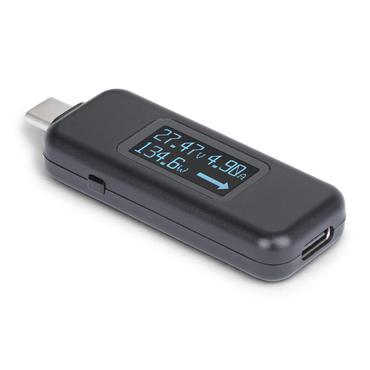 StarTech.com USB-C Power Tester, Bi-Directional Digital Voltage/Current - USB-C strømtester - digital multimeter, bi-retning