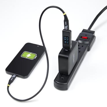 StarTech.com USB-C Power Tester, Bi-Directional Digital Voltage/Current - USB-C strømtester - digital multimeter, bi-retning