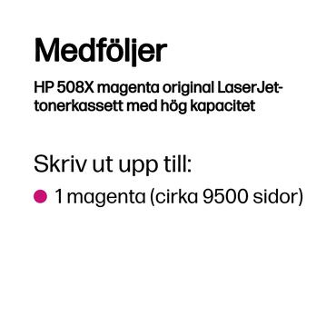HP 508X - H&oslash;jtydende - magenta - original - LaserJet - tonerpatron (CF363X)