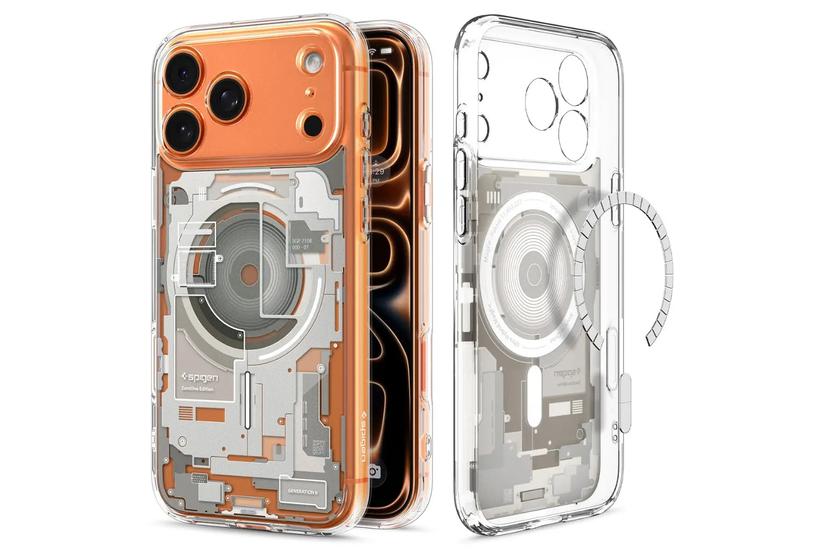 Spigen Ultra Hybrid (MagFit) Zero One mobiltelefon etui 16 cm (6.3") Cover Titanium, Transparent