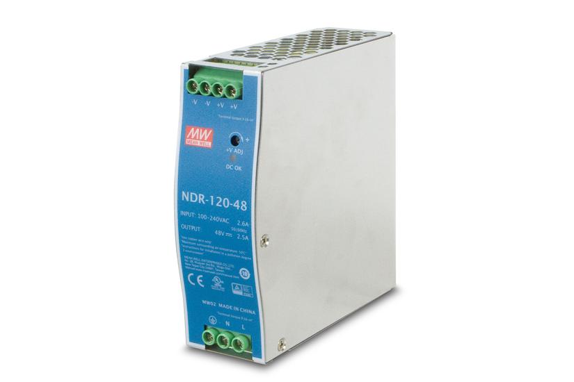 PLANET PWR-120-48 enhed til strømforsyning 120 W Blå, Grå