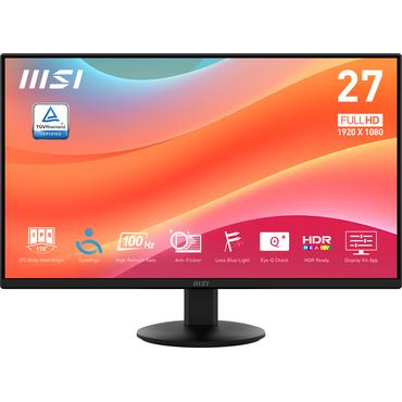 MSI Pro MP272L computerskærm 68,6 cm (27") 1920 x 1080 pixel Fuld HD LED Sort