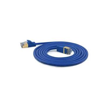 wantec patch-kabel - 1 m - bl&aring;, RAL 5015