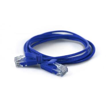 wantec patch-kabel - 1 m - bl&aring;, RAL 5015