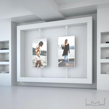 Multibrackets M Floor to Ceiling Mount Pro MBFC1U monteringssats - för LCD-display - krom