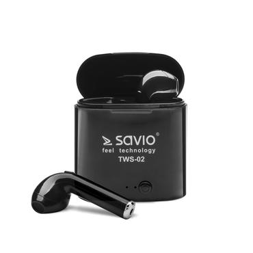 SAVIO TWS-02 - True wireless-h&ouml;rlurar med mikrofon