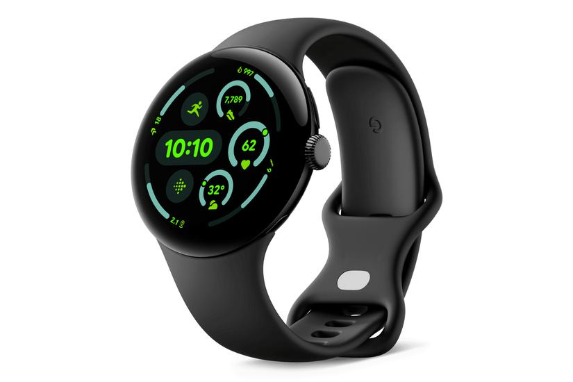 Google Pixel Watch 3 - mattsvart aluminium - smart klocka med aktivt band - obsidian - 32 GB