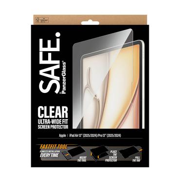 PanzerGlass SAFE. by ® Skærmbeskyttelse iPad Air 13" (2024-2026) | Pro 13" (2024-2025) | Ultra-Wide Fit m. Fastfit tool