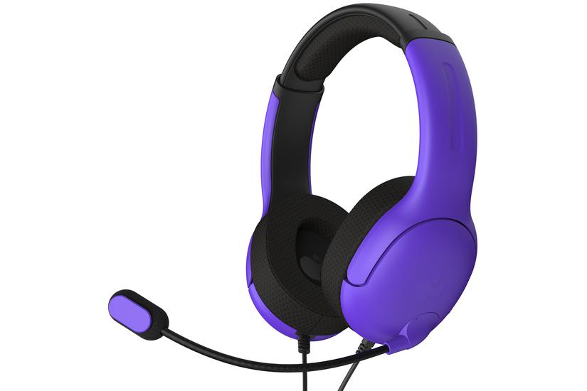 PDP Nebula Ultra Violet AIRLITE Headset Ledningsført Spil Sort, Violet