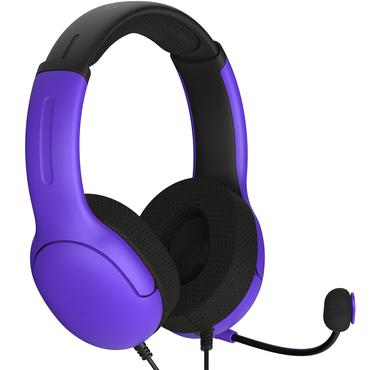 PDP Nebula Ultra Violet AIRLITE Headset Ledningsført Spil Sort, Violet