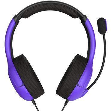 PDP Nebula Ultra Violet AIRLITE Headset Ledningsført Spil Sort, Violet