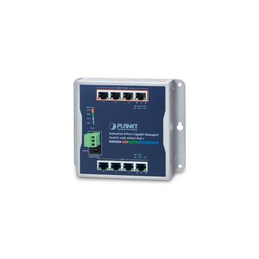 PLANET WGS-804HPT netværksswitch Administreret Gigabit Ethernet (10/100/1000) Strøm over Ethernet (PoE) Sort