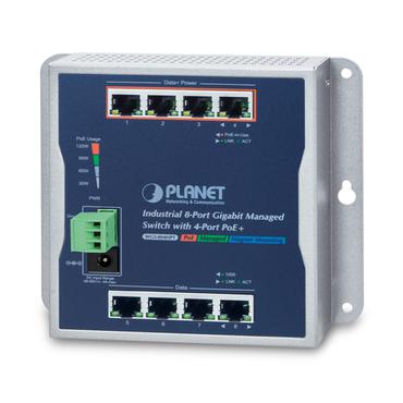 PLANET WGS-804HPT netværksswitch Administreret Gigabit Ethernet (10/100/1000) Strøm over Ethernet (PoE) Sort