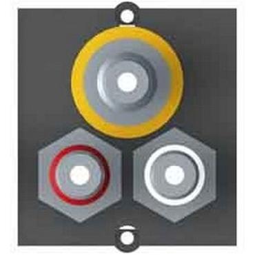 Bachmann Modul 1x Video + Cinch Stereo BVM-1 - planskiva