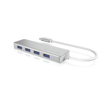 ICY BOX IB-HUB1425-C3 USB 3.2 Gen 1 (3.1 Gen 1) Type-C 5000 Mbit/s Sølv