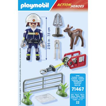 Playmobil Action Heroes 71467 Straż pożarna - Ratowanie zwierząt