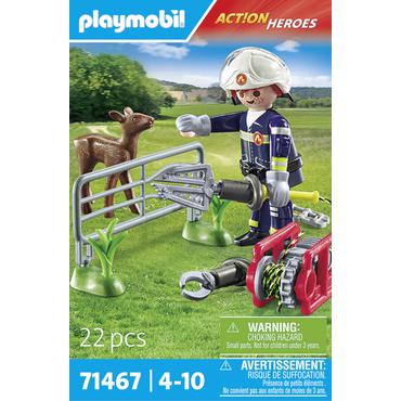 Playmobil Action Heroes 71467 Straż pożarna - Ratowanie zwierząt