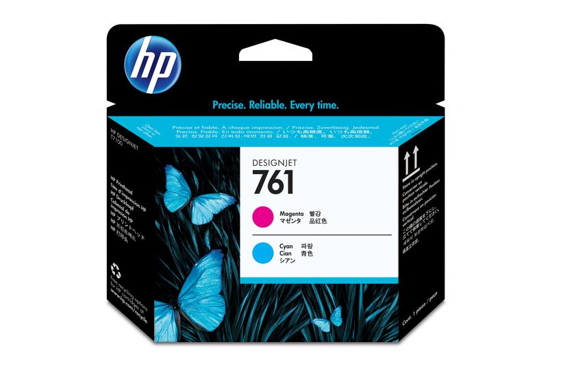 HP 761 - cyan, magenta - skrivhuvud