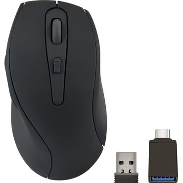 SPEEDLINK AXON Silent & Antibacterial Rechargeable Mouse - Wireless, USB-A/-C, rubber