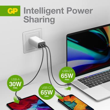 GP Batteries GaN PD batterioplader Vekselstr&oslash;m