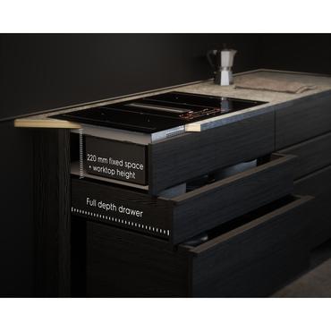 AEG CCE84779CB Sort Indbygget 83 cm Zone induktionskogeplade 4 zone(s) Indbygget hætte