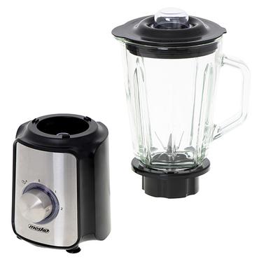 Mesko Home MS 4080 blender 1,5 L Bordplade blender 1200 W Blåbær, Stål, Transparent