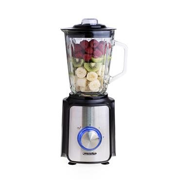 Mesko Home MS 4080 blender 1,5 L Bordplade blender 1200 W Blåbær, Stål, Transparent
