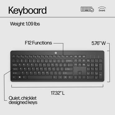 HP 230 Wireless Keyboard Black