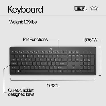 HP 230 Wireless Keyboard Black
