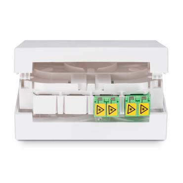 DIGITUS FTTH Geh&Atilde;&curren;use mit 2 x LC/APC DX Kupplung mit Shutter